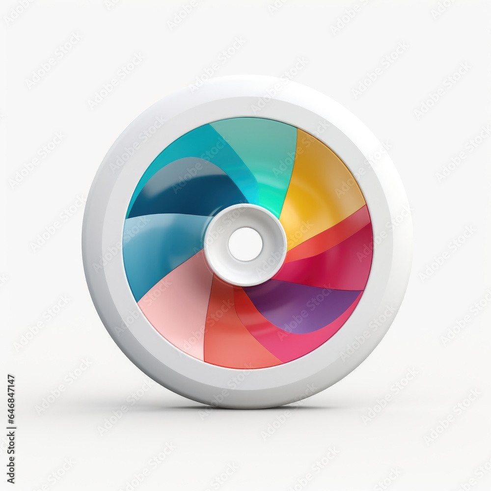 Wheel mascot for a company 3D logo. Generative AI Wheel mascot for a company 3D logo. Generative AI