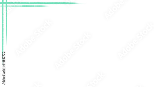 green line frame or background