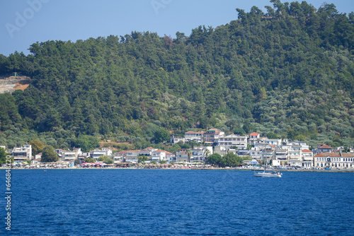 landscape on an island in Greece. photo during the day.