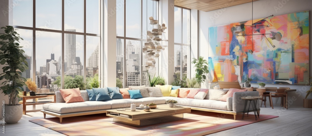 a contemporary and illuminated interior space. a contemporary and illuminated interior space.