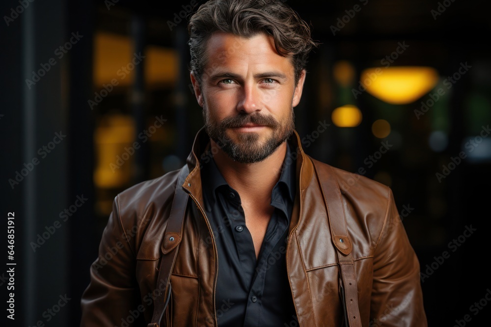 Caucasian Man Sales Representative Background Charming Generative AI Caucasian Man Sales Representative Background Charming Generative AI