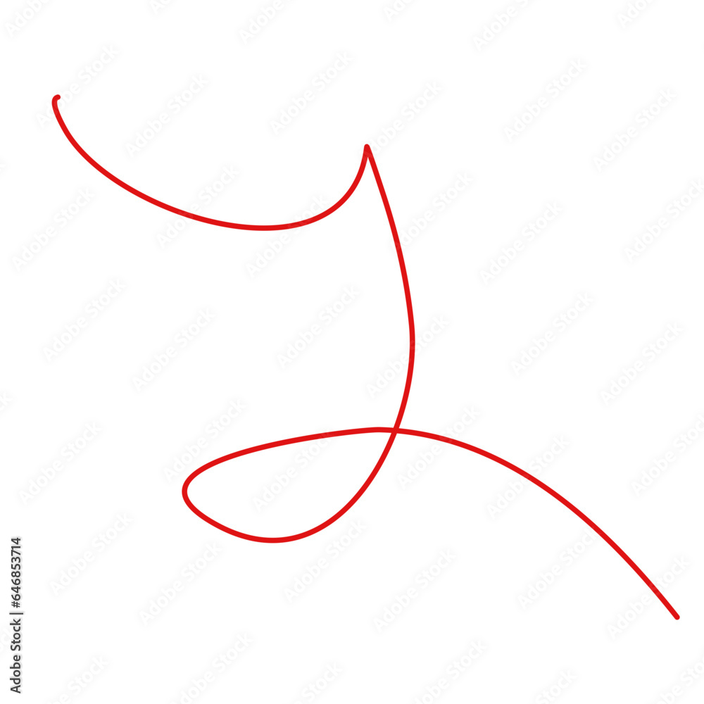 Red Thread Vector Red Thread Vector