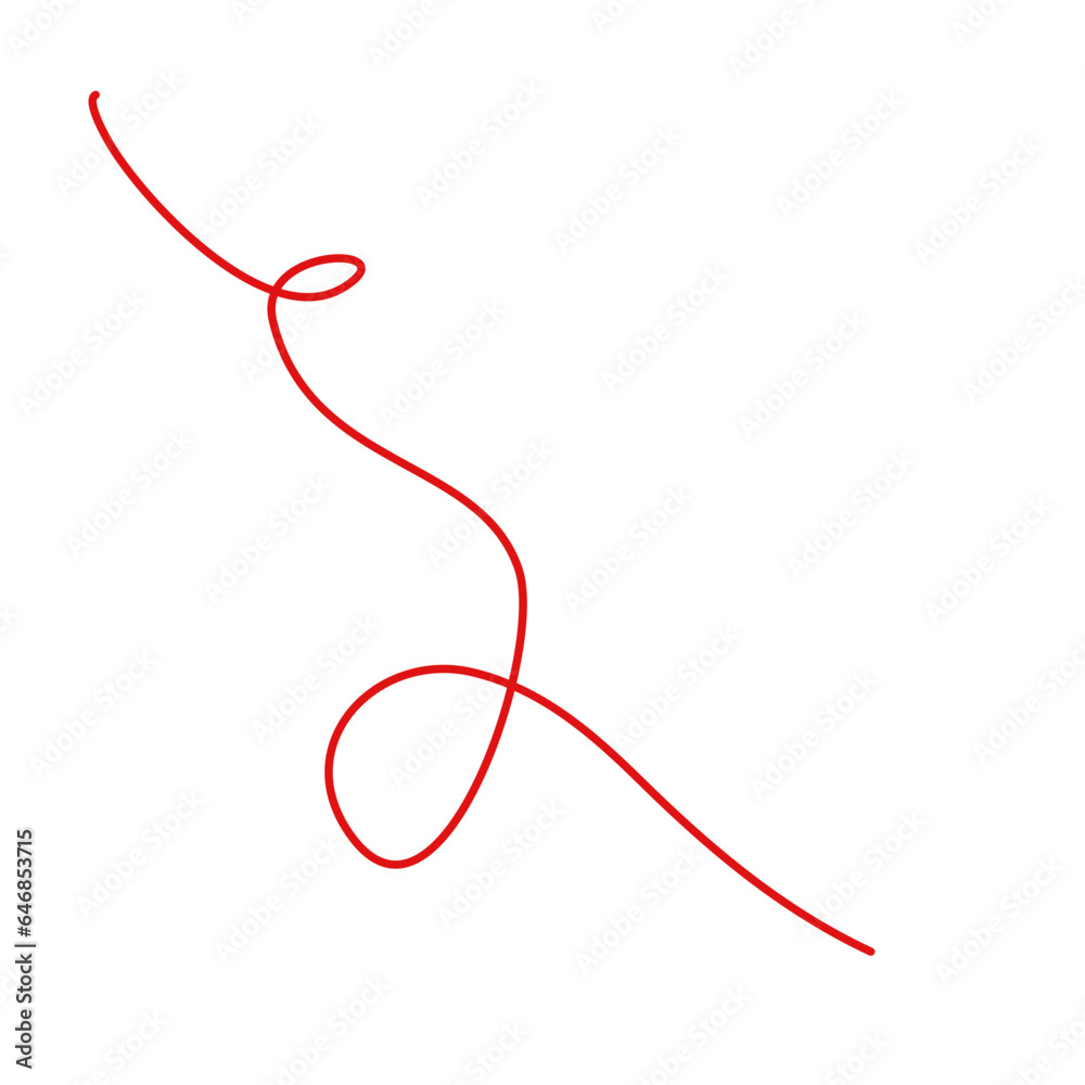 Red Thread Vector Red Thread Vector