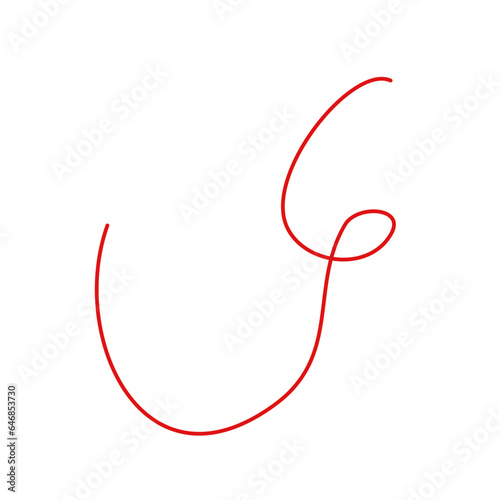 Red Thread Vector