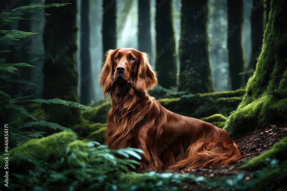 Irish Setter, generated by artificial intelligence