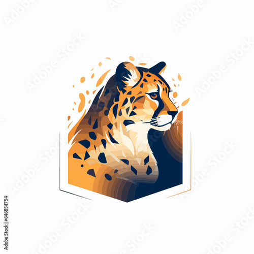 cheetah logo illustration