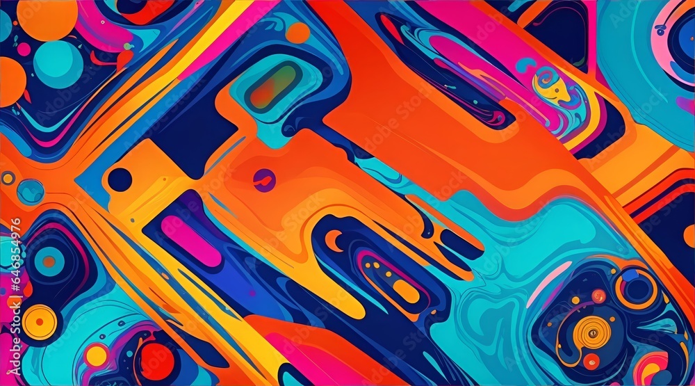 Colorful Abstract Background, Technology In The Future