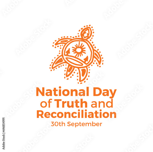 National Day for Truth and Reconciliation. 30th September. Every Child Matters. Vector Illustration.