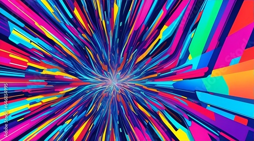 Colorful Abstract Background, Technology In The Future