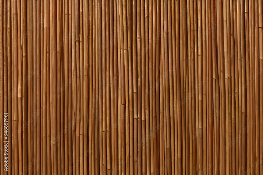 AI generated illustration of a closeup of a bamboo textured background