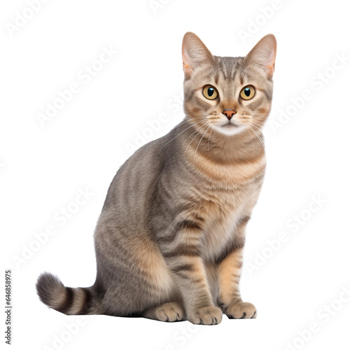 cat watching towards the camera isolated on white background © JPG Forest