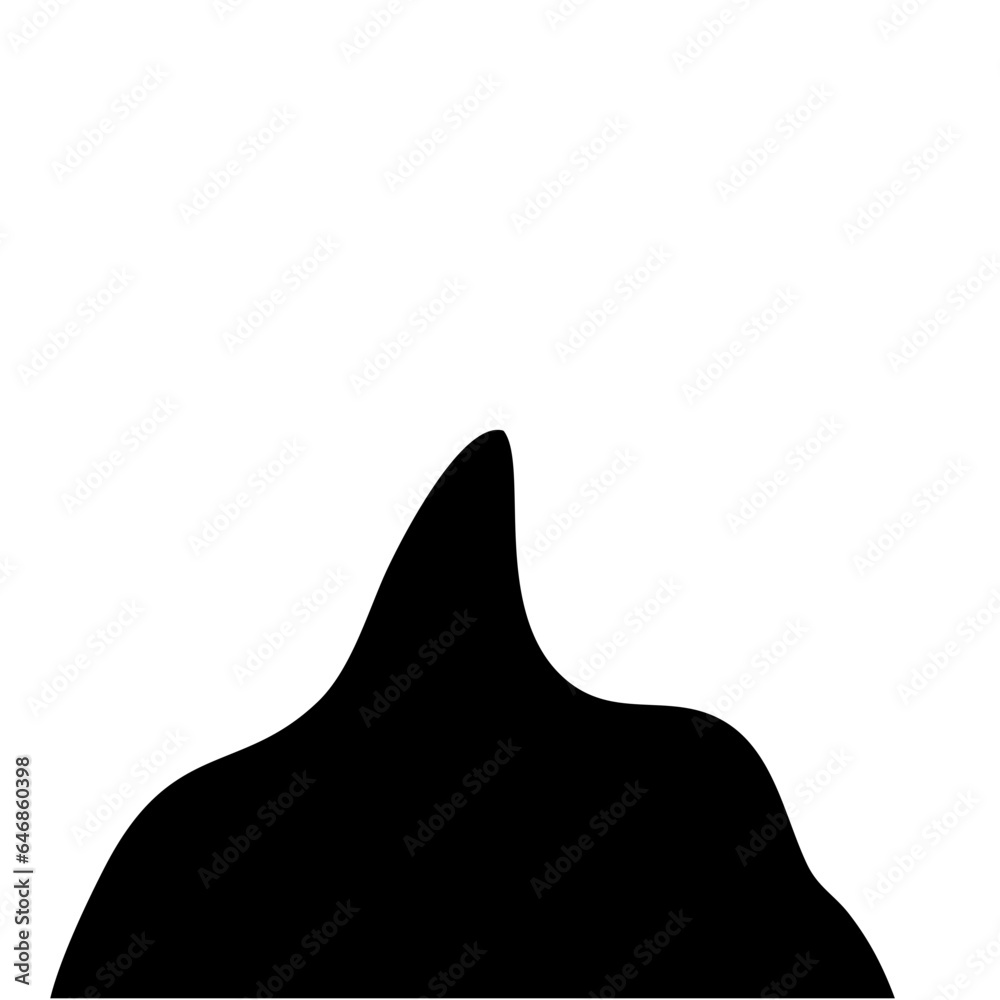 Fototapeta premium Cream Cone Silhouette
