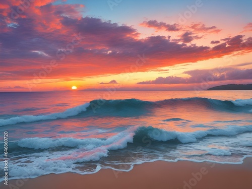sunset over the sea © Tanin