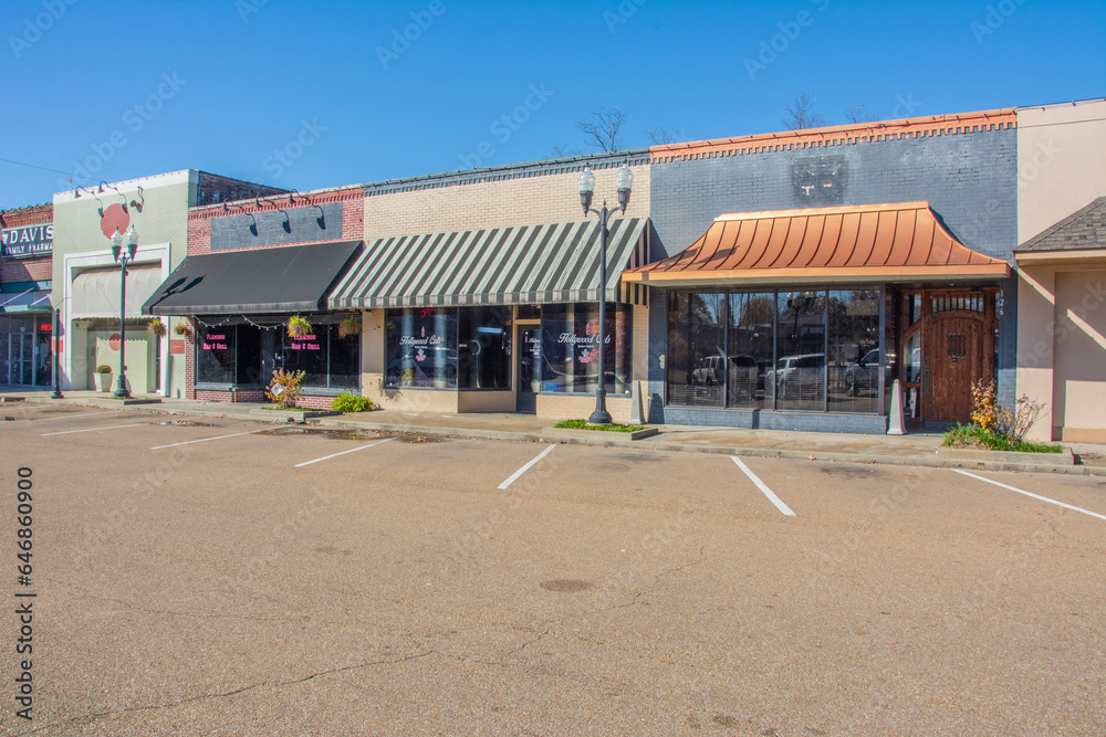 Foto de Batesville, USA November 30, 2022 Brick buildings housing