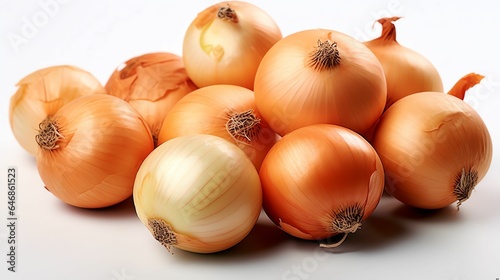 Wallpaper Mural AI generated illustration of a bunch of harvested onions in a pile Torontodigital.ca