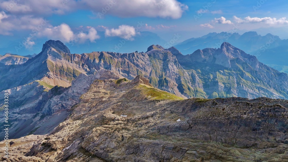 Bergketten mit dem Altmann, Alpstein, Ostschweiz