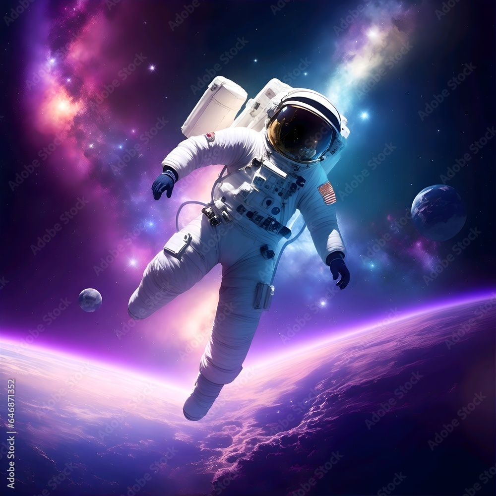 astronaut in space