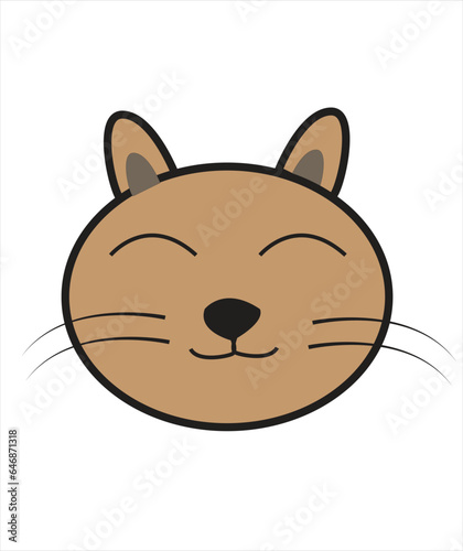 It's a cartoon cat it's editable