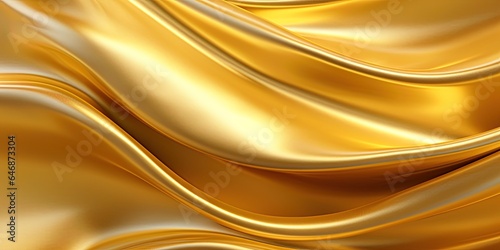 Gold cloth luxurious background. Generative Ai illustration