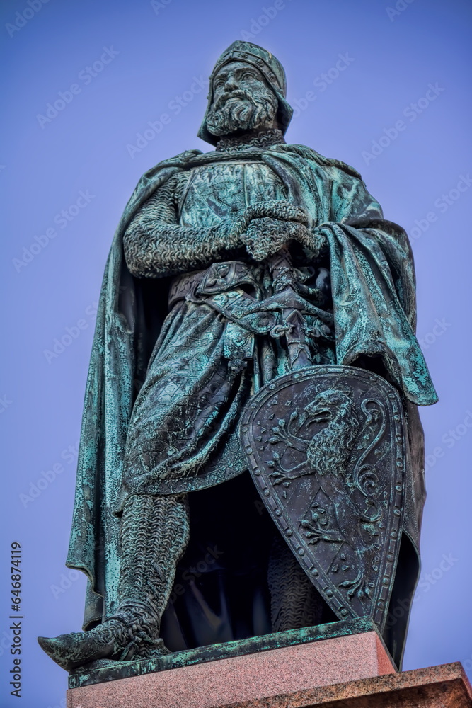 stockholm, schweden - statue des stadtgründers birger jarl