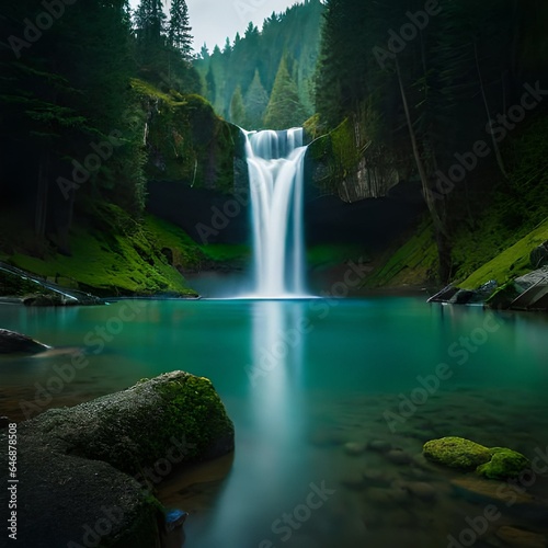  Enchanting Waterfall Oasis  A Serene Natural Masterpiece in 8K Detail 