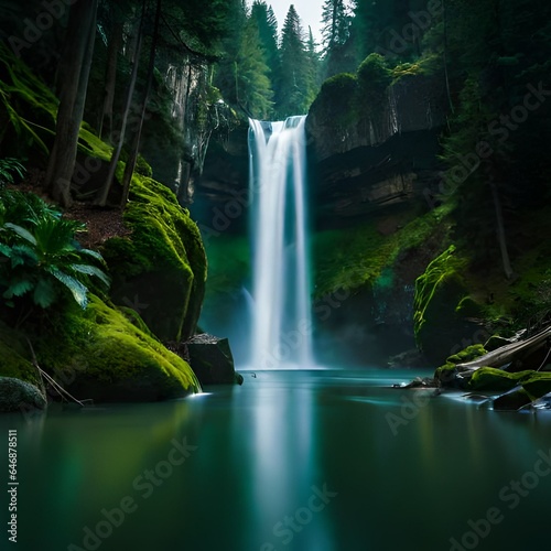  Enchanting Waterfall Oasis  A Serene Natural Masterpiece in 8K Detail 