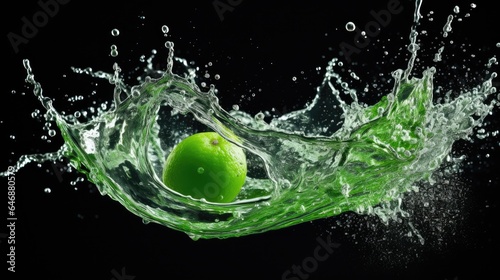 Splash effect with water - stock photography
