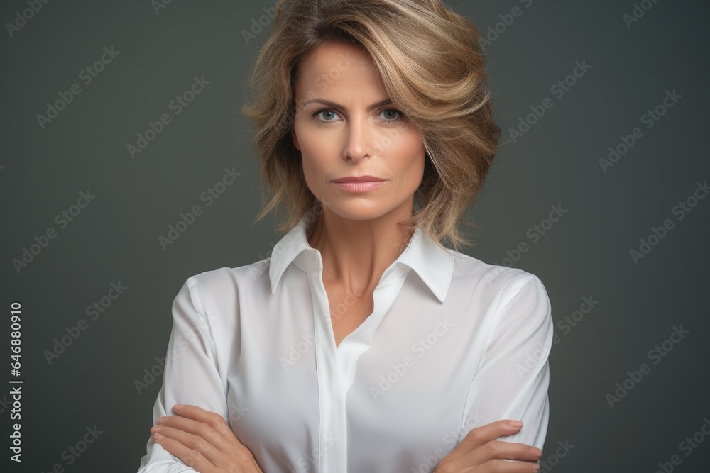 Pretty Woman A resolute and unwavering look - stock photography Pretty Woman A resolute and unwavering look - stock photography