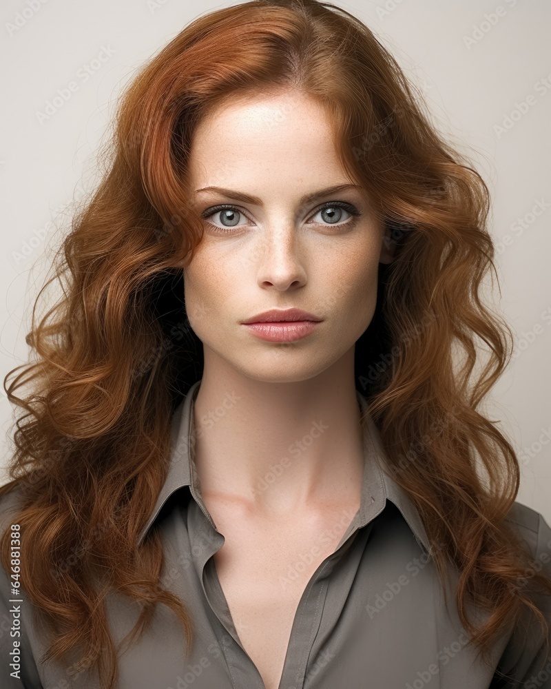 Pretty Woman A powerful look straight into the camera - stock photography Pretty Woman A powerful look straight into the camera - stock photography