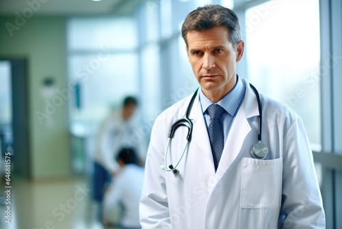 Medical doctor at work in an hospital - stock photography