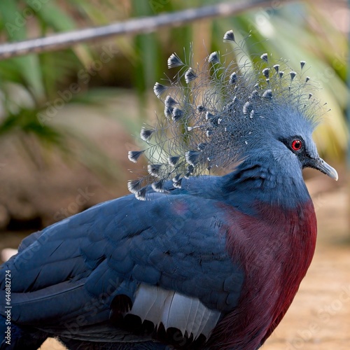 Victoria crowned pigeon (Goura victoria)