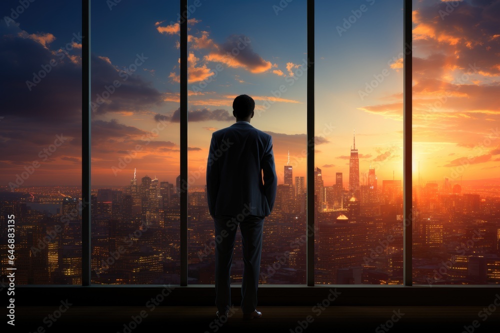Portrait of a professional financial analyst in the modern digital world Portrait of a professional financial analyst in the modern digital world