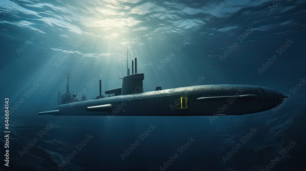 submarine under water submarine under water