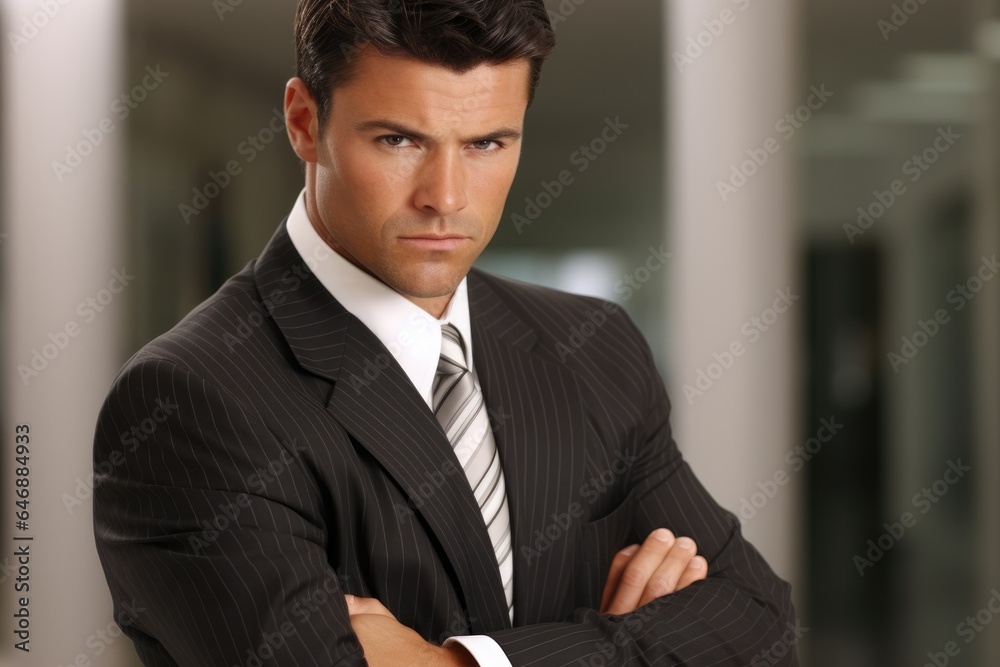 Attractive businessman Leaning forward - stock photography Attractive businessman Leaning forward - stock photography