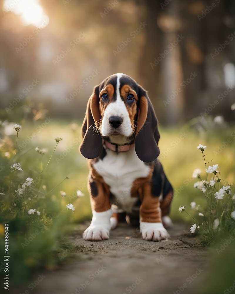 Photograph of a beautiful fluffy dog Photograph of a beautiful fluffy dog