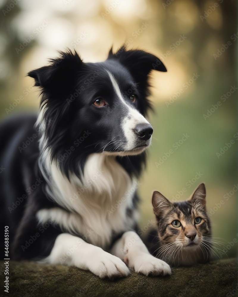 Beautiful dog posing for photography