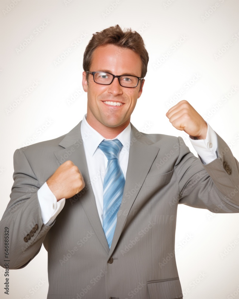 Attractive businessman A strong frontal pose - stock photography Attractive businessman A strong frontal pose - stock photography