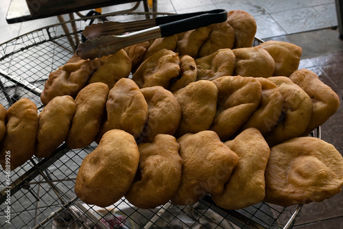 Quadro su tela Fried bread bun, or known as Ham Chim Peng, popular food in Malaysia and Singapo