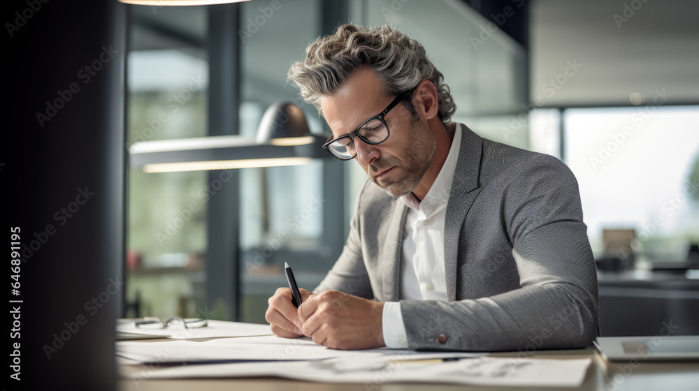 Construction concept of Engineer or architect working making blueprint in office. Construction concept of Engineer or architect working making blueprint in office.