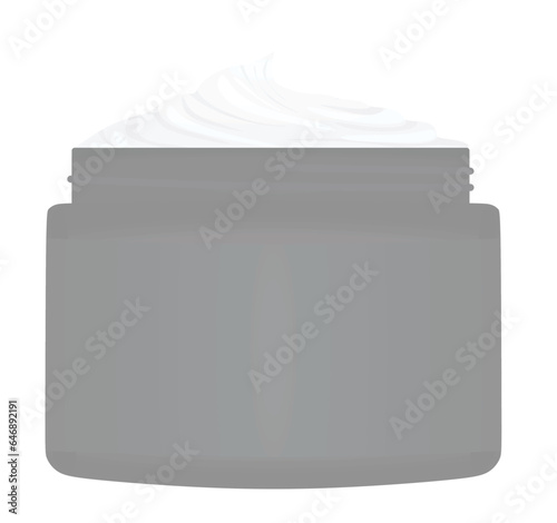 Face cream mask template. vector