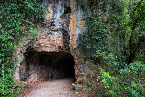 Cave tunnel to Tasik Cermin or Mirror Lake, Ipoh, Malaysia photo