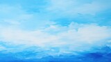 A realistic handmade oil painting of sky and cloud 
