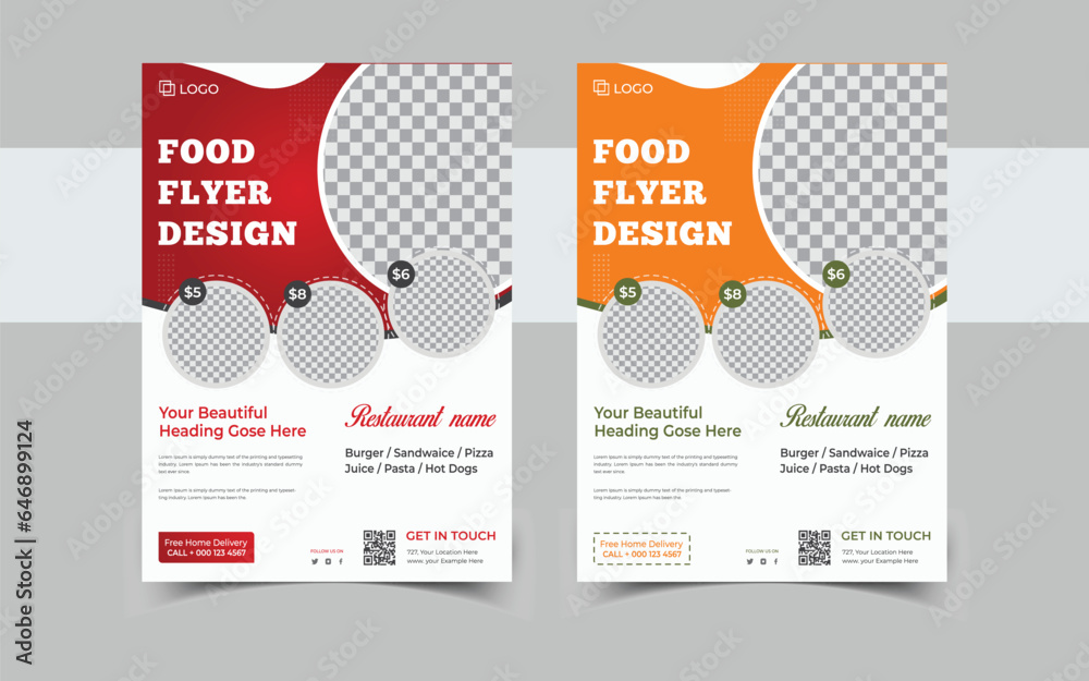 Fast Food Flyer Template Design 01 Fast Food Flyer Template Design 01
