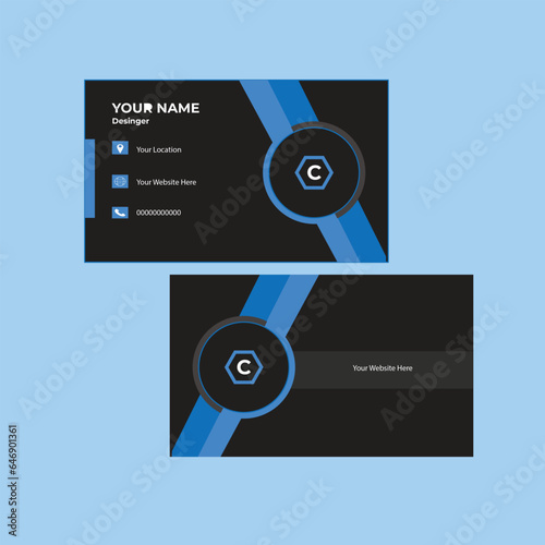 Creative and modern business card template Clean and simple business card Modern and simple business card design business card design 
. double sided business card template modern and clean style.