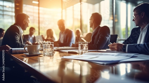 business person meeting and convention at board room