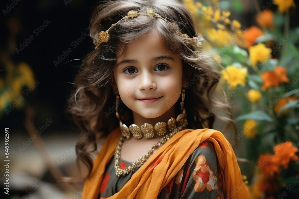 Beautiful indian little girl child Beautiful indian little girl child