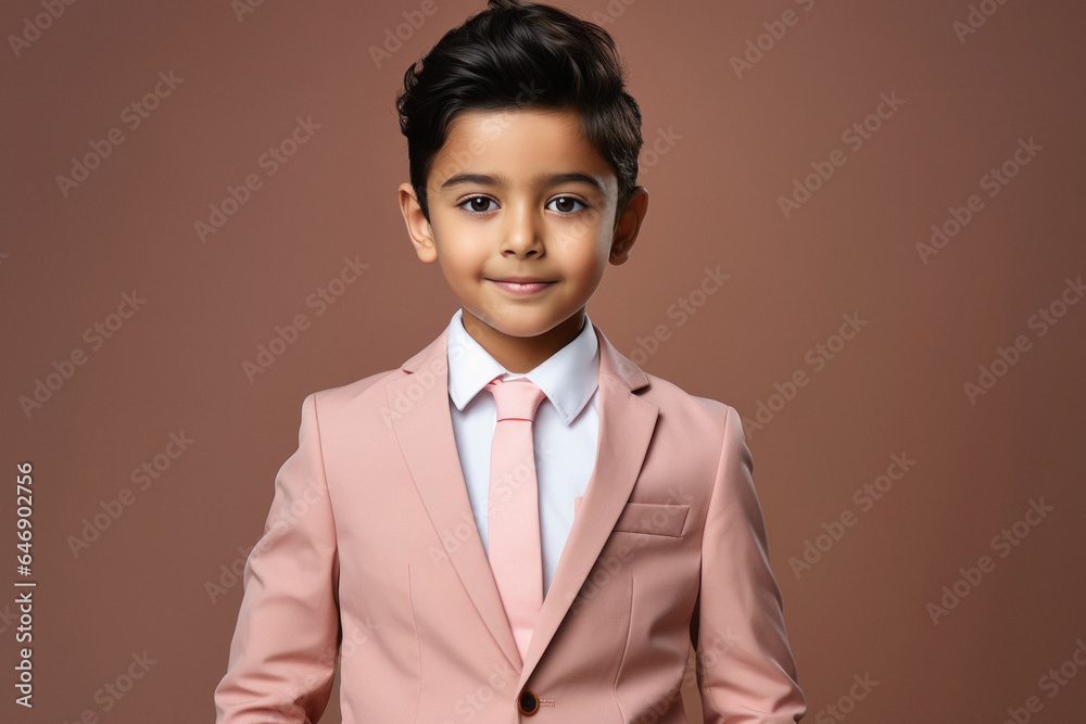 Cute indian little boy in suit and tie Cute indian little boy in suit and tie