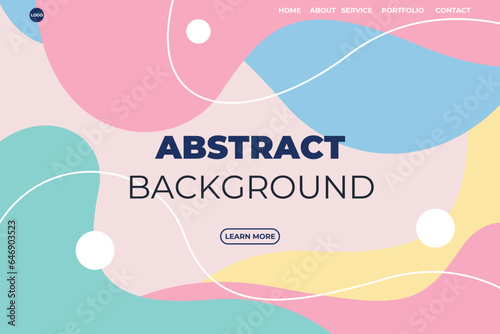 Abstract modern background elements dynamic fluid shapes compositions of colored spots