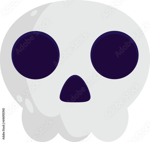 Cute white skull helloween
