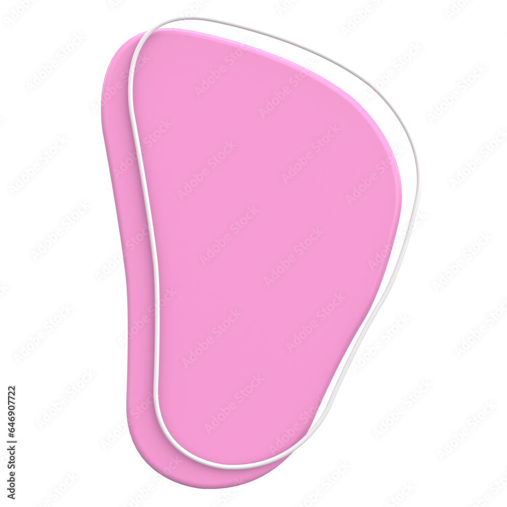 3D Blob. Abstract Text Box. 3D illustration. 3D Blob. Abstract Text Box. 3D illustration.